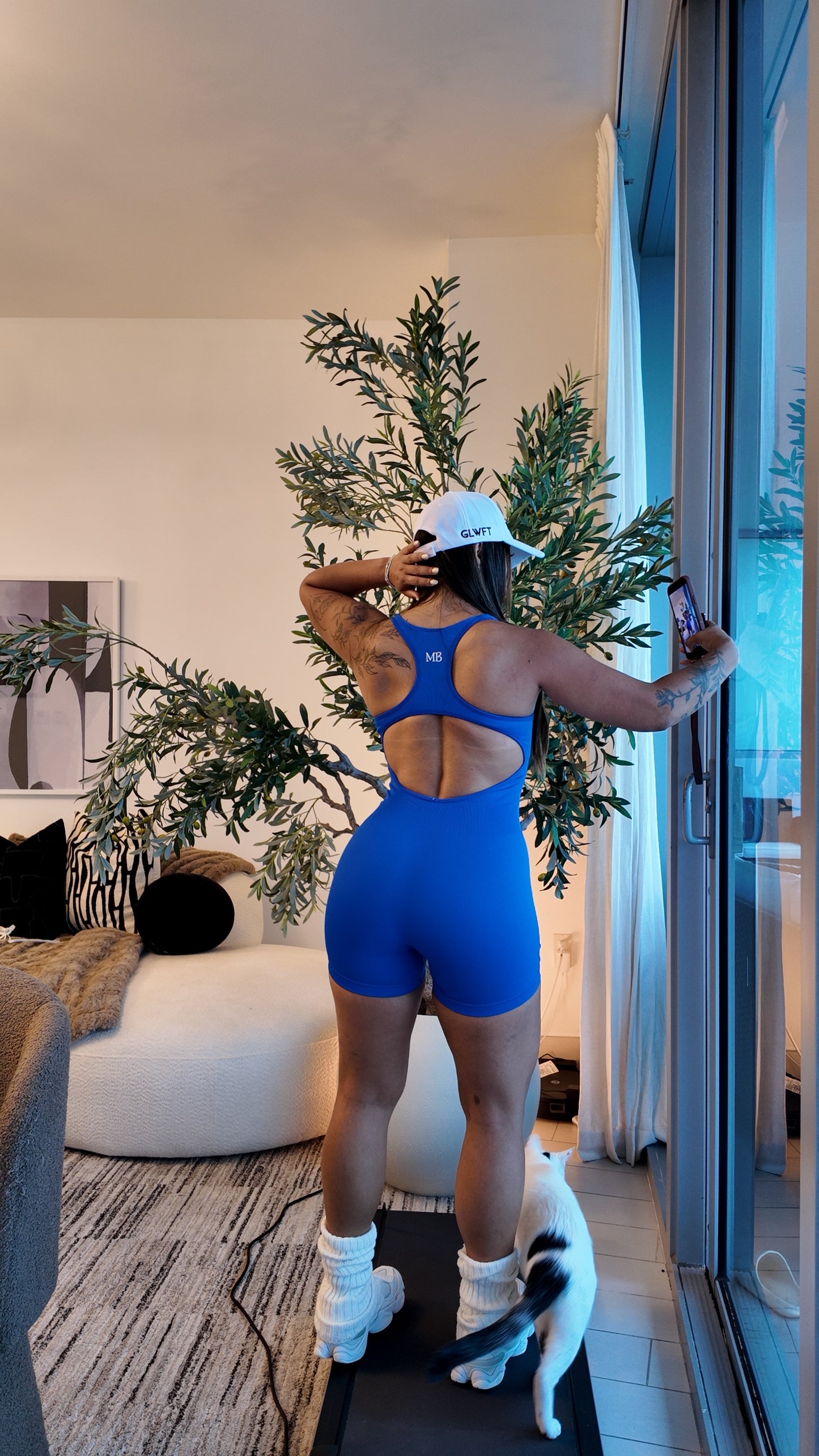 AMARA'S RIBBED SHORT SUIT